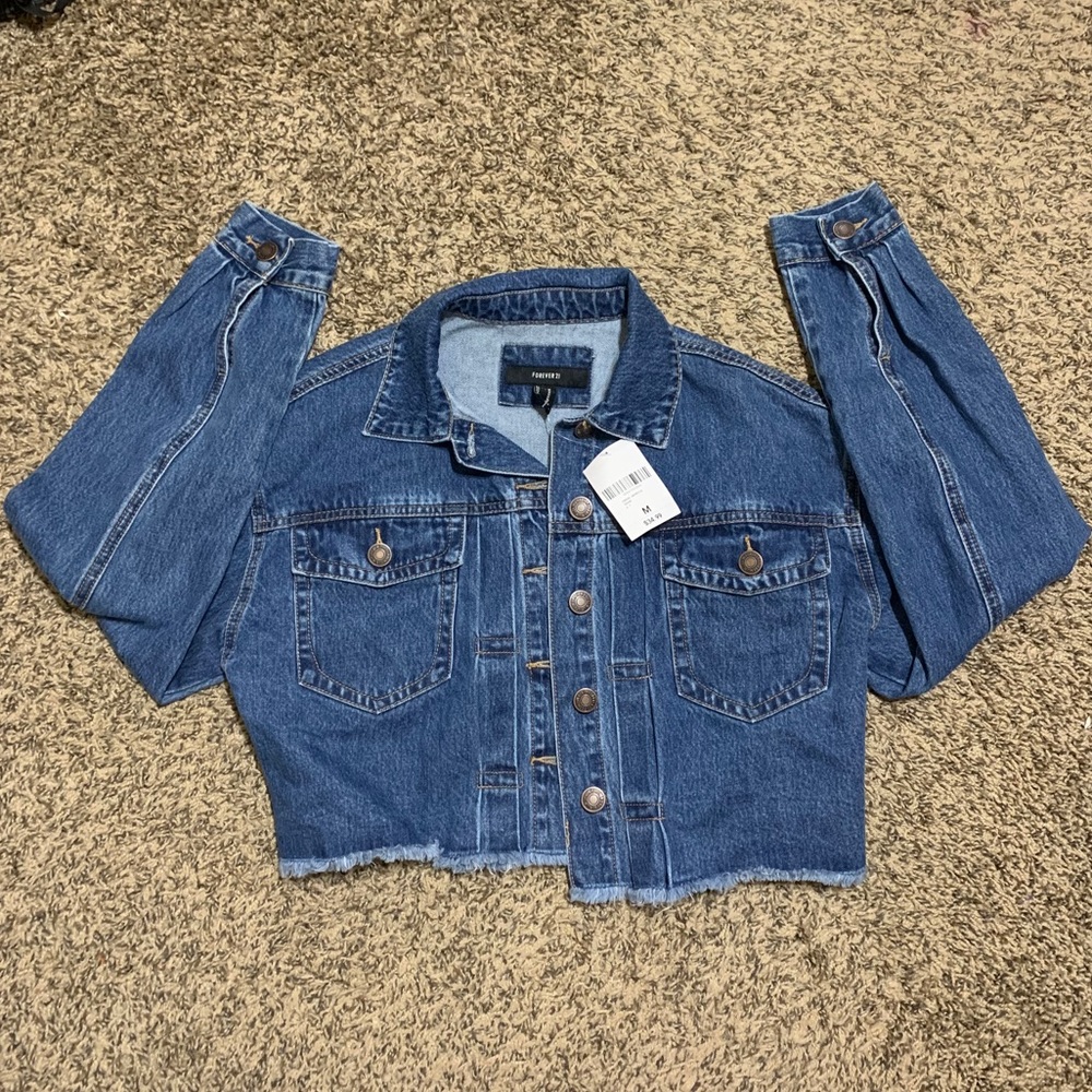 Forever 21 cropped denim jacket
